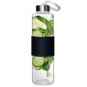 EXCELLENT HOUSWARE SZKLANA BUTELKA NA WODĘ 600ml 259152-C CZARNA
