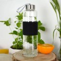 EXCELLENT HOUSWARE SZKLANA BUTELKA NA WODĘ 600ml 259152-C CZARNA