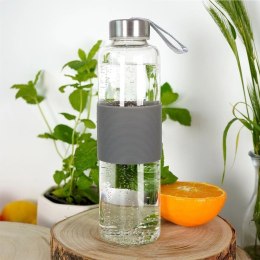 EXCELLENT HOUSWARE SZKLANA BUTELKA NA WODĘ 600ml 259152-S SZARA