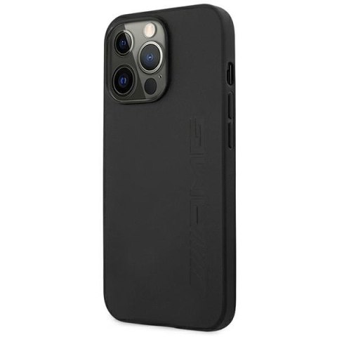 AMG Leather Hot Stamped - Etui iPhone 14 Pro (czarny) AMG Leather Hot Stamped - Etui iPhone 14 Pro (czarny)