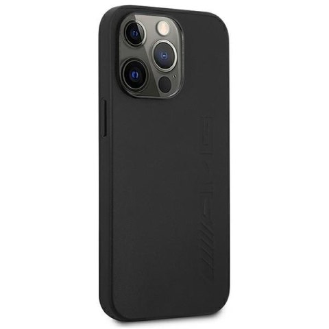 AMG Leather Hot Stamped - Etui iPhone 14 Pro (czarny) AMG Leather Hot Stamped - Etui iPhone 14 Pro (czarny)