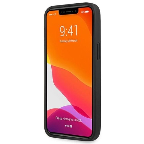 AMG Leather Hot Stamped - Etui iPhone 14 Pro (czarny) AMG Leather Hot Stamped - Etui iPhone 14 Pro (czarny)