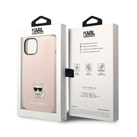 Karl Lagerfeld Choupette Body - Etui iPhone 14 Plus (jasnoróżowy) Karl Lagerfeld Choupette Body - Etui iPhone 14 Plus (jasnoróżowy)