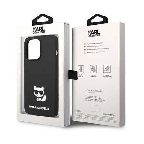Karl Lagerfeld Choupette Body - Etui iPhone 14 Pro (czarny) Karl Lagerfeld Choupette Body - Etui iPhone 14 Pro (czarny)