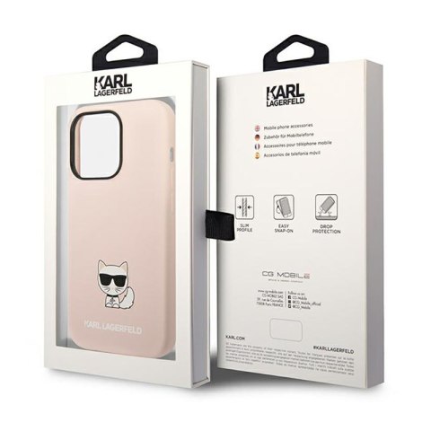 Karl Lagerfeld Choupette Body - Etui iPhone 14 Pro (jasnoróżowy) Karl Lagerfeld Choupette Body - Etui iPhone 14 Pro (jasnoróżowy)