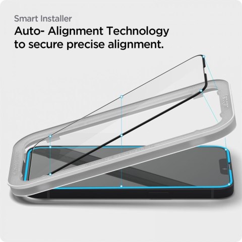 Spigen Alm Glass FC 2-Pack - Szkło hartowane do iPhone 14 / iPhone 13 / iPhone 13 Pro 2 szt (Czarna ramka) Spigen Alm Glass FC 2-Pack - Szkło hartowane do iPhone 14 / iPhone 13 / iPhone 13 Pro 2 szt (Czarna ramka)