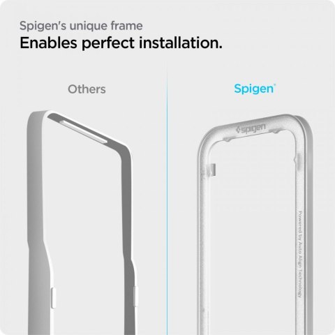 Spigen Alm Glass FC 2-Pack - Szkło hartowane do iPhone 14 / iPhone 13 / iPhone 13 Pro 2 szt (Czarna ramka) Spigen Alm Glass FC 2-Pack - Szkło hartowane do iPhone 14 / iPhone 13 / iPhone 13 Pro 2 szt (Czarna ramka)