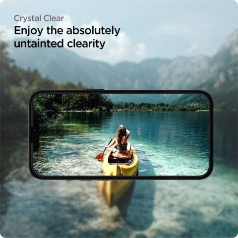 Spigen Alm Glass FC 2-Pack - Szkło hartowane do iPhone 14 / iPhone 13 / iPhone 13 Pro 2 szt (Czarna ramka) Spigen Alm Glass FC 2-Pack - Szkło hartowane do iPhone 14 / iPhone 13 / iPhone 13 Pro 2 szt (Czarna ramka)