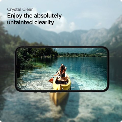 Spigen Alm Glass FC 2-Pack - Szkło hartowane do iPhone 14 / iPhone 13 / iPhone 13 Pro 2 szt (Czarna ramka) Spigen Alm Glass FC 2-Pack - Szkło hartowane do iPhone 14 / iPhone 13 / iPhone 13 Pro 2 szt (Czarna ramka)