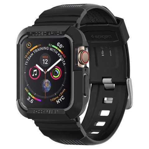 Spigen Rugged Armor Pro Case - Pasek z obudową do Apple Watch 44 / 45 mm (Czarny) Spigen Rugged Armor Pro Case - Pasek z obudową do Apple Watch 44 / 45 mm (Czarny)