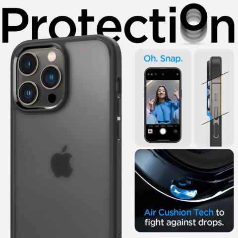 Spigen Ultra Hybrid Matte - Etui do iPhone 14 Pro (Czarny matowy) Spigen Ultra Hybrid Matte - Etui do iPhone 14 Pro (Czarny matowy)