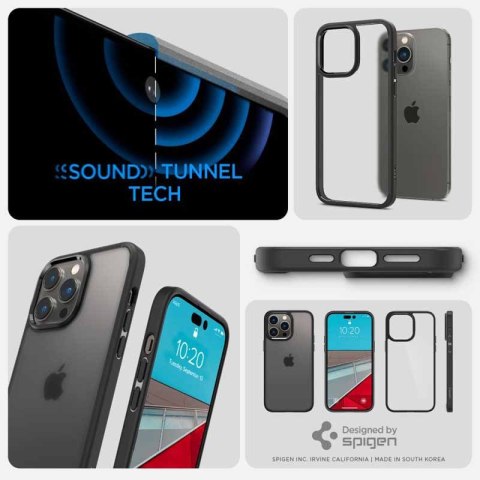 Spigen Ultra Hybrid Matte - Etui do iPhone 14 Pro (Czarny matowy) Spigen Ultra Hybrid Matte - Etui do iPhone 14 Pro (Czarny matowy)
