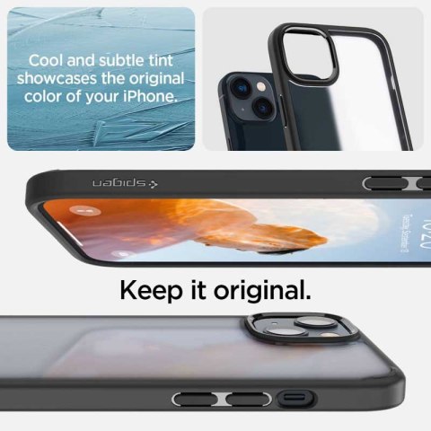 Spigen Ultra Hybrid Matte - Etui do iPhone 15 Plus / iPhone 14 Plus (Czarny matowy) Spigen Ultra Hybrid Matte - Etui do iPhone 15 Plus / iPhone 14 Plus (Czarny matowy)