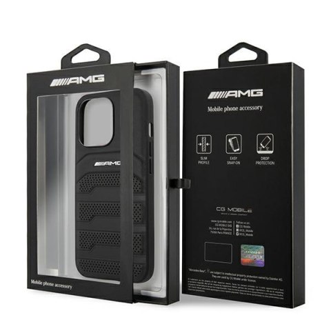 AMG Debossed Lines - Etui iPhone 14 Pro (czarny) AMG Debossed Lines - Etui iPhone 14 Pro (czarny)