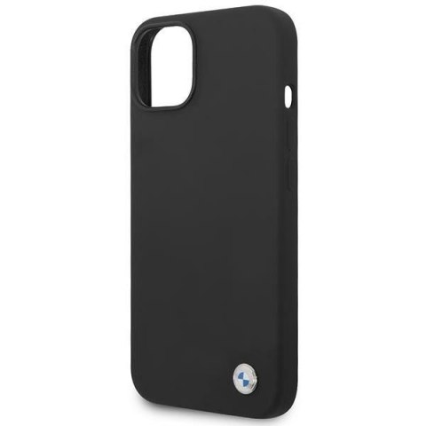 BMW Liquid Silicone Case Metal Logo - Etui iPhone 14 Plus (Czarny) BMW Liquid Silicone Case Metal Logo - Etui iPhone 14 Plus (Czarny)