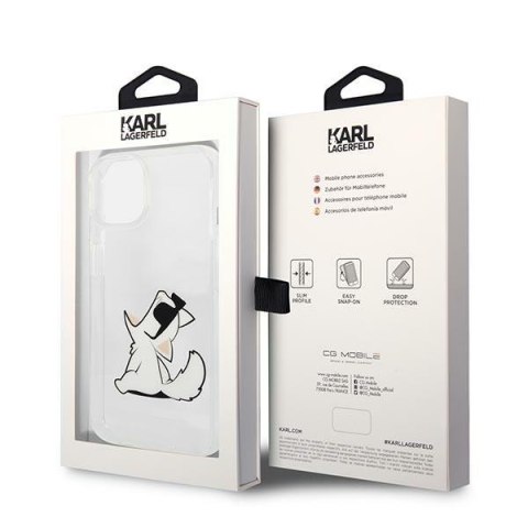 Karl Lagerfeld Choupette Fun Sunglasses - Etui iPhone 14 Plus (przezroczysty) Karl Lagerfeld Choupette Fun Sunglasses - Etui iPhone 14 Plus (przezroczysty)