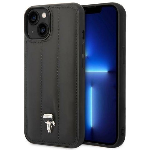 Karl Lagerfeld Quilted Puffy Ikonik Pin - Etui do iPhone 14 Plus (Czarny) Karl Lagerfeld Quilted Puffy Ikonik Pin - Etui do iPhone 14 Plus (Czarny)
