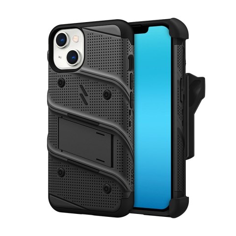 ZIZO BOLT Series - Pancerne etui iPhone 14 ze szkłem 9H na ekran + uchwyt z podstawką (czarny) ZIZO BOLT Series - Pancerne etui iPhone 14 ze szkłem 9H na ekran + uchwyt z podstawką (czarny)