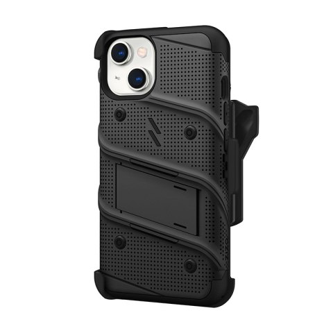 ZIZO BOLT Series - Pancerne etui iPhone 14 ze szkłem 9H na ekran + uchwyt z podstawką (czarny) ZIZO BOLT Series - Pancerne etui iPhone 14 ze szkłem 9H na ekran + uchwyt z podstawką (czarny)