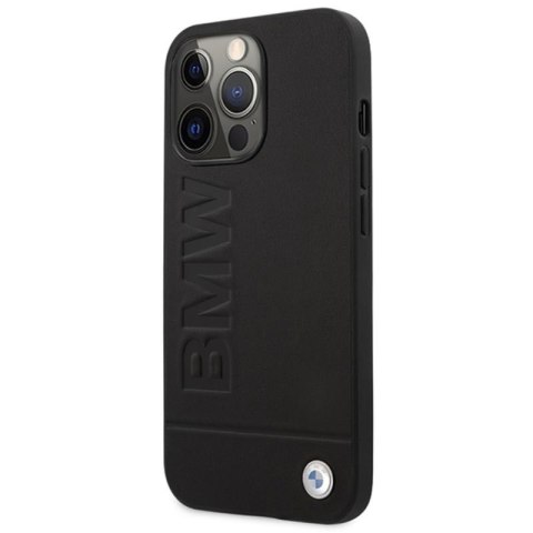 BMW Leather Hot Stamp MagSafe - Etui iPhone 14 Pro Max (Czarny) BMW Leather Hot Stamp MagSafe - Etui iPhone 14 Pro Max (Czarny)