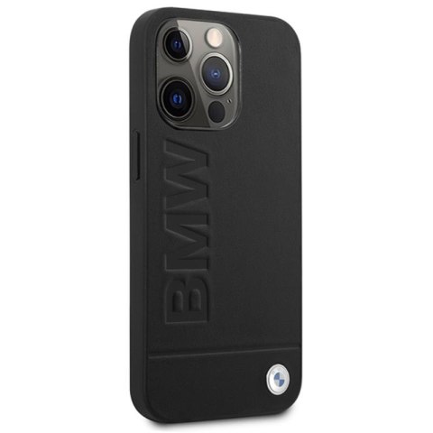 BMW Leather Hot Stamp MagSafe - Etui iPhone 14 Pro Max (Czarny) BMW Leather Hot Stamp MagSafe - Etui iPhone 14 Pro Max (Czarny)