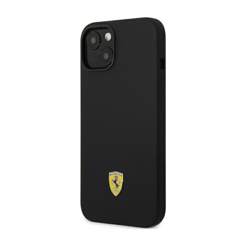 Ferrari Silicone Metal Logo - Etui iPhone 14 Plus (czarny) Ferrari Silicone Metal Logo - Etui iPhone 14 Plus (czarny)