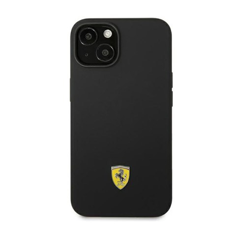Ferrari Silicone Metal Logo - Etui iPhone 14 Plus (czarny) Ferrari Silicone Metal Logo - Etui iPhone 14 Plus (czarny)