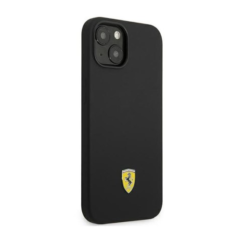 Ferrari Silicone Metal Logo - Etui iPhone 14 Plus (czarny) Ferrari Silicone Metal Logo - Etui iPhone 14 Plus (czarny)