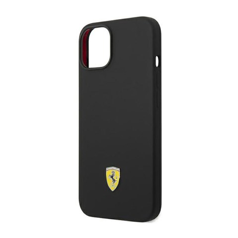 Ferrari Silicone Metal Logo - Etui iPhone 14 Plus (czarny) Ferrari Silicone Metal Logo - Etui iPhone 14 Plus (czarny)