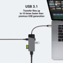 Green Cell - Stacja dokująca HUB USB-C HDMI 4K DEX SD & MicroSD card slot USB 3.1