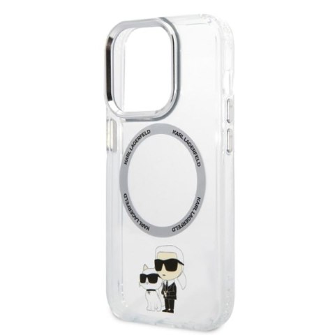 Karl Lagerfeld IML NFT Karl & Choupette Magsafe - Etui iPhone 14 Pro (przezroczysty) Karl Lagerfeld IML NFT Karl & Choupette Magsafe - Etui iPhone 14 Pro (przezroczysty)
