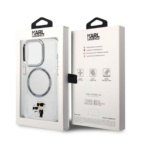 Karl Lagerfeld IML NFT Karl & Choupette Magsafe - Etui iPhone 14 Pro (przezroczysty) Karl Lagerfeld IML NFT Karl & Choupette Magsafe - Etui iPhone 14 Pro (przezroczysty)