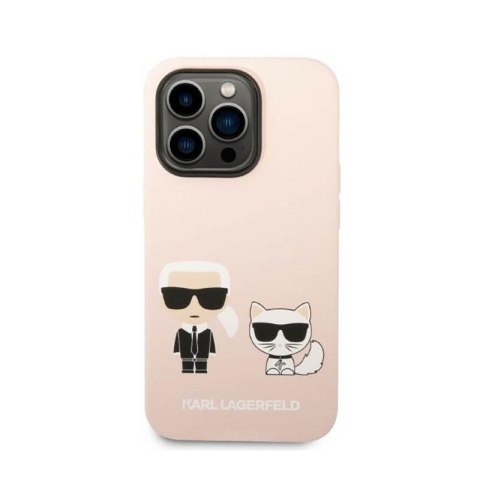 Karl Lagerfeld Liquid Silicone Karl & Choupette MagSafe - Etui iPhone 14 Pro (różowy) Karl Lagerfeld Liquid Silicone Karl & Choupette MagSafe - Etui iPhone 14 Pro (różowy)