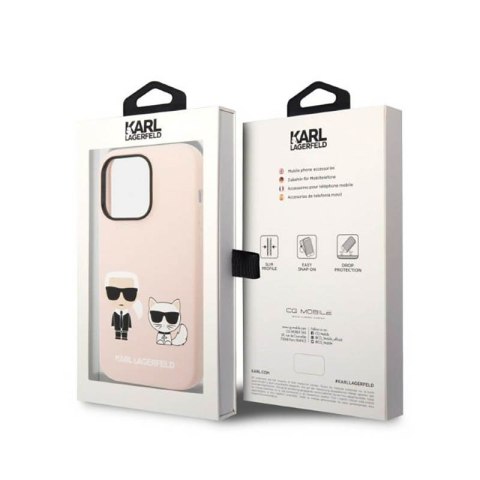 Karl Lagerfeld Liquid Silicone Karl & Choupette MagSafe - Etui iPhone 14 Pro (różowy) Karl Lagerfeld Liquid Silicone Karl & Choupette MagSafe - Etui iPhone 14 Pro (różowy)