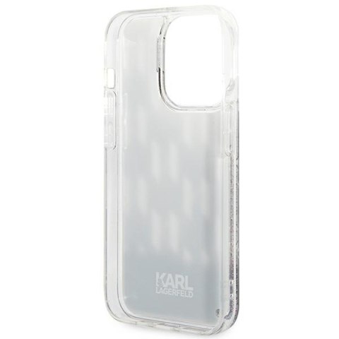Karl Lagerfeld Monogram Liquid Glitter - Etui iPhone 14 Pro Max (czarny) Karl Lagerfeld Monogram Liquid Glitter - Etui iPhone 14 Pro Max (czarny)