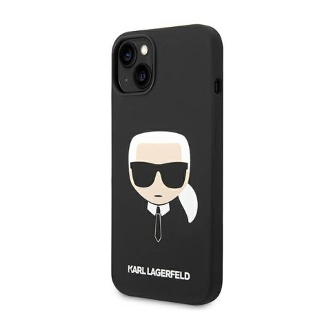 Karl Lagerfeld Silicone Ikonik Karl`s Head - Etui iPhone 14 Plus (czarny) Karl Lagerfeld Silicone Ikonik Karl`s Head - Etui iPhone 14 Plus (czarny)