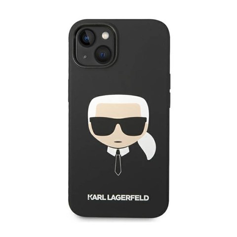 Karl Lagerfeld Silicone Ikonik Karl`s Head - Etui iPhone 14 Plus (czarny) Karl Lagerfeld Silicone Ikonik Karl`s Head - Etui iPhone 14 Plus (czarny)