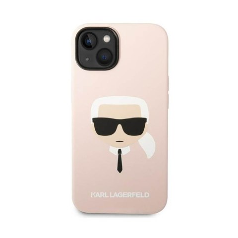 Karl Lagerfeld Silicone Ikonik Karl`s Head - Etui iPhone 14 Plus (różowy) Karl Lagerfeld Silicone Ikonik Karl`s Head - Etui iPhone 14 Plus (różowy)