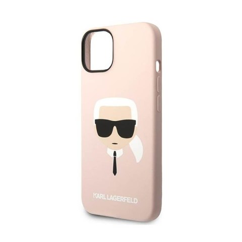 Karl Lagerfeld Silicone Ikonik Karl`s Head - Etui iPhone 14 Plus (różowy) Karl Lagerfeld Silicone Ikonik Karl`s Head - Etui iPhone 14 Plus (różowy)