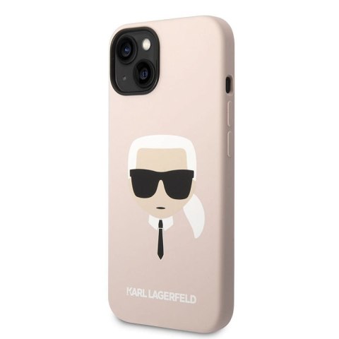 Karl Lagerfeld Silicone Ikonik Karl`s Head MagSafe - Etui iPhone 14 Plus (różowy) Karl Lagerfeld Silicone Ikonik Karl`s Head MagSafe - Etui iPhone 14 Plus (różowy)