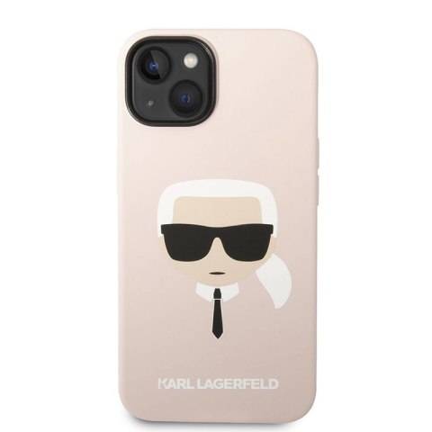 Karl Lagerfeld Silicone Ikonik Karl`s Head MagSafe - Etui iPhone 14 Plus (różowy) Karl Lagerfeld Silicone Ikonik Karl`s Head MagSafe - Etui iPhone 14 Plus (różowy)