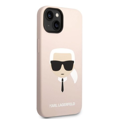 Karl Lagerfeld Silicone Ikonik Karl`s Head MagSafe - Etui iPhone 14 Plus (różowy) Karl Lagerfeld Silicone Ikonik Karl`s Head MagSafe - Etui iPhone 14 Plus (różowy)