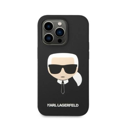 Karl Lagerfeld Silicone Ikonik Karl`s Head MagSafe - Etui iPhone 14 Pro (czarny) Karl Lagerfeld Silicone Ikonik Karl`s Head MagSafe - Etui iPhone 14 Pro (czarny)