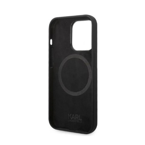 Karl Lagerfeld Silicone Ikonik Karl`s Head MagSafe - Etui iPhone 14 Pro (czarny) Karl Lagerfeld Silicone Ikonik Karl`s Head MagSafe - Etui iPhone 14 Pro (czarny)
