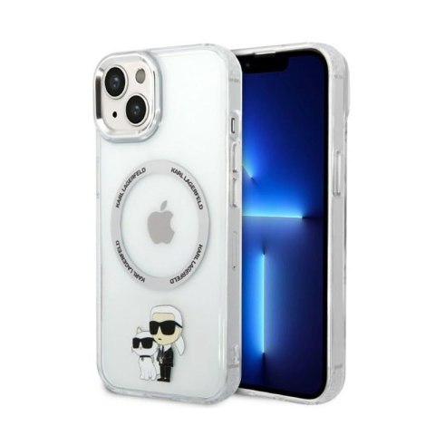Karl Lagerfeld IML NFT Karl & Choupette MagSafe - Etui iPhone 14 Plus (przezroczysty) Karl Lagerfeld IML NFT Karl & Choupette MagSafe - Etui iPhone 14 Plus (przezroczysty)