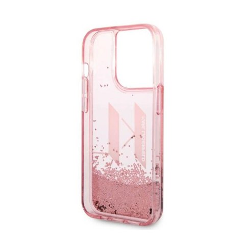 Karl Lagerfeld Liquid Glitter Big Logo Case - Etui iPhone 14 Pro (różowy) Karl Lagerfeld Liquid Glitter Big Logo Case - Etui iPhone 14 Pro (różowy)