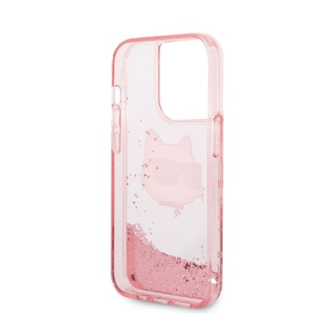 Karl Lagerfeld Liquid Glitter NFT Choupette Head - Etui iPhone 14 Pro (różowy) Karl Lagerfeld Liquid Glitter NFT Choupette Head - Etui iPhone 14 Pro (różowy)
