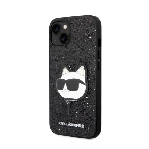 Karl Lagerfeld NFT Glitter Choupette Patch - Etui iPhone 14 Plus (czarny) Karl Lagerfeld NFT Glitter Choupette Patch - Etui iPhone 14 Plus (czarny)
