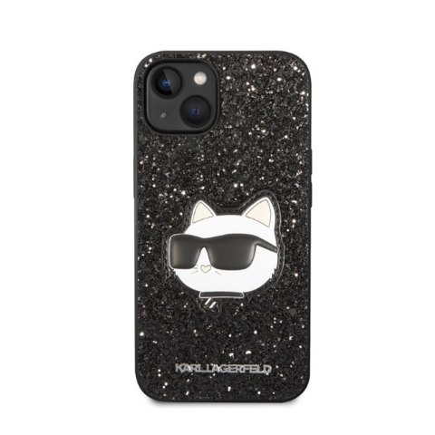 Karl Lagerfeld NFT Glitter Choupette Patch - Etui iPhone 14 Plus (czarny) Karl Lagerfeld NFT Glitter Choupette Patch - Etui iPhone 14 Plus (czarny)