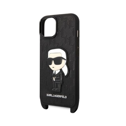 Karl Lagerfeld NFT Monogram Ikonik Patch - Etui iPhone 14 (czarny) Karl Lagerfeld NFT Monogram Ikonik Patch - Etui iPhone 14 (czarny)